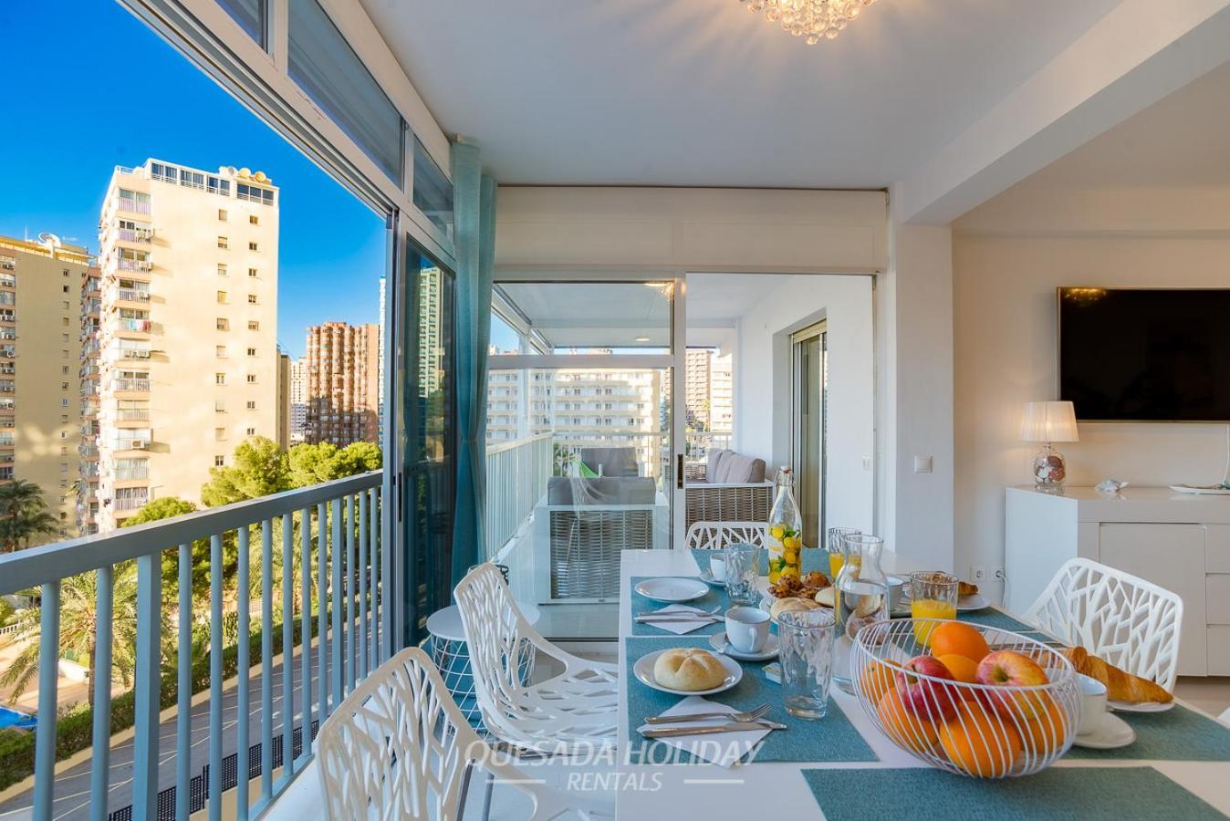 La Perla Benidorm Apartment Seaview & Pool Levante Beach Zewnętrze zdjęcie